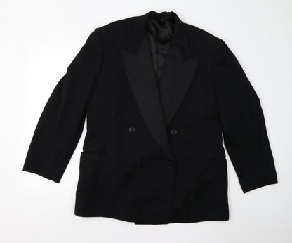 Mens UK Size 42 Preworn Regular Black Suit Jacket