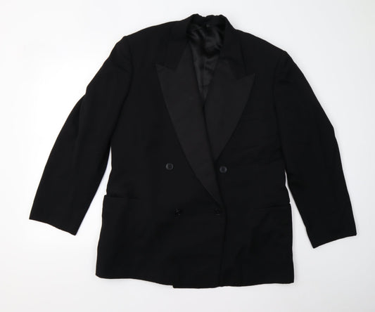 Mens UK Size 42 Preworn Regular Black Suit Jacket