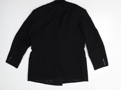 Mens UK Size 42 Preworn Regular Black Suit Jacket