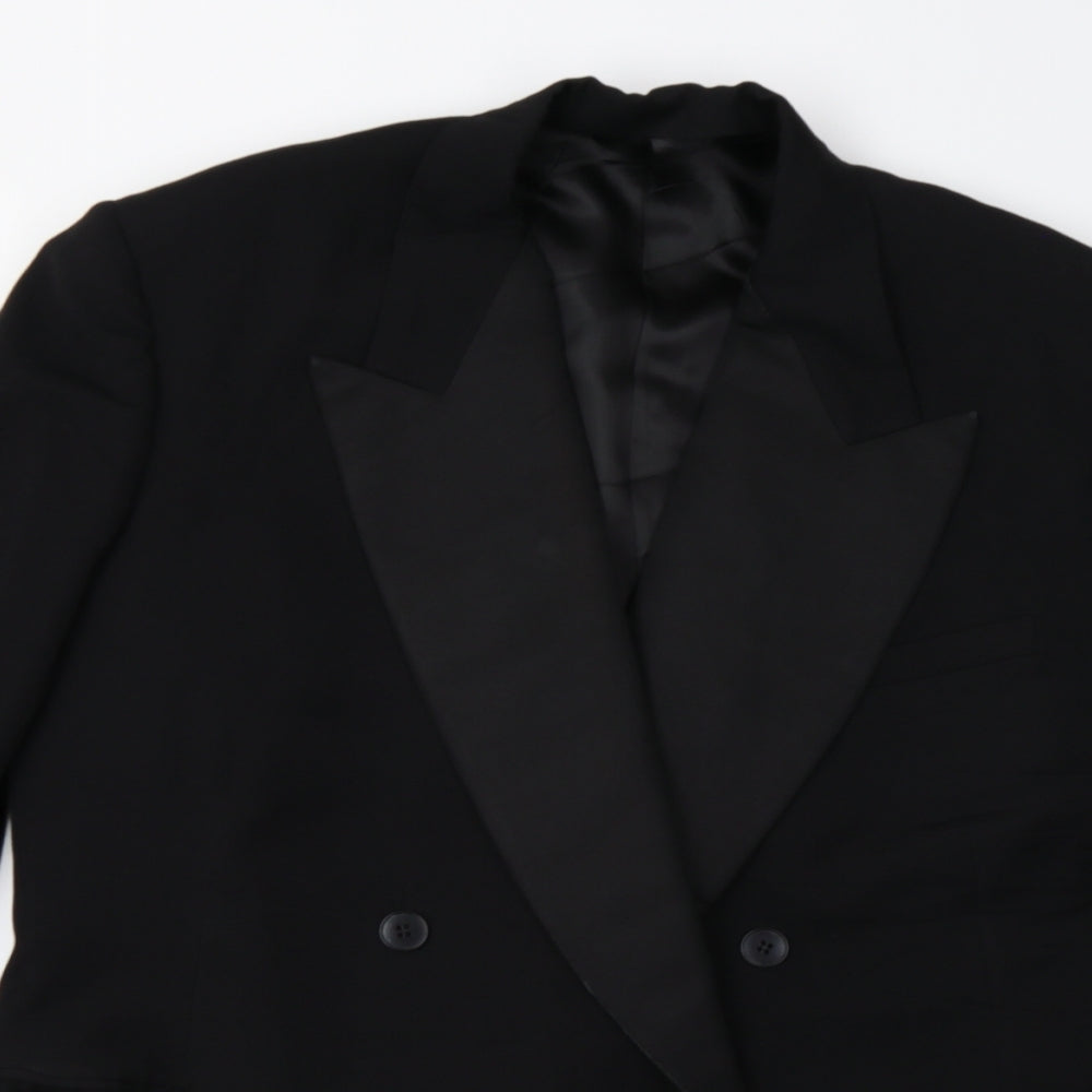 Mens UK Size 42 Preworn Regular Black Suit Jacket