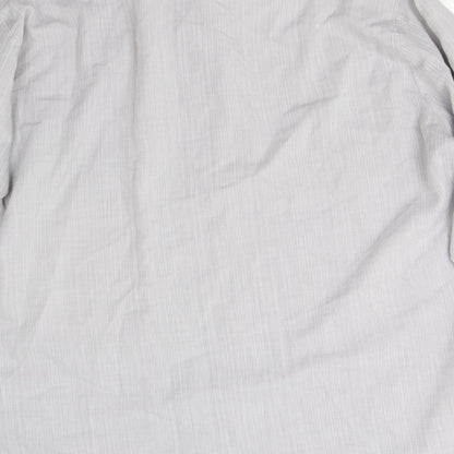 Mens UK Size 15.5 M&S Grey  Button-Up Long Sleeve Casual Shirt