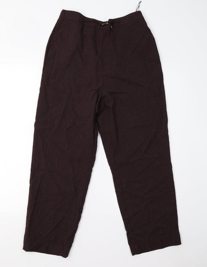 Womens UK Size 12 BHS Regular Fit  Brown Trousers