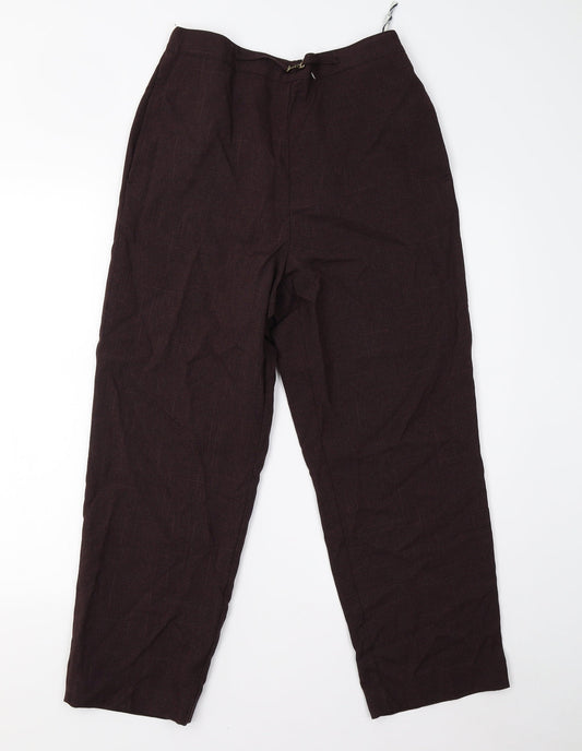 Womens UK Size 12 BHS Regular Fit  Brown Trousers