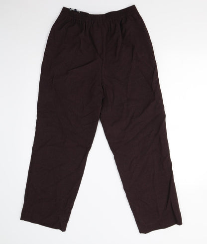 Womens UK Size 12 BHS Regular Fit  Brown Trousers