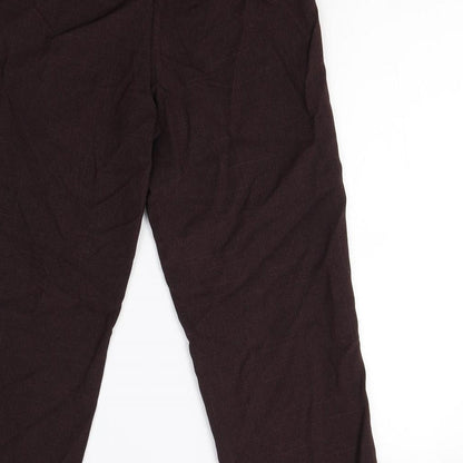 Womens UK Size 12 BHS Regular Fit  Brown Trousers