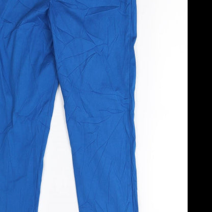 Womens UK Size 12 Preworn Regular Fit  Blue Trousers