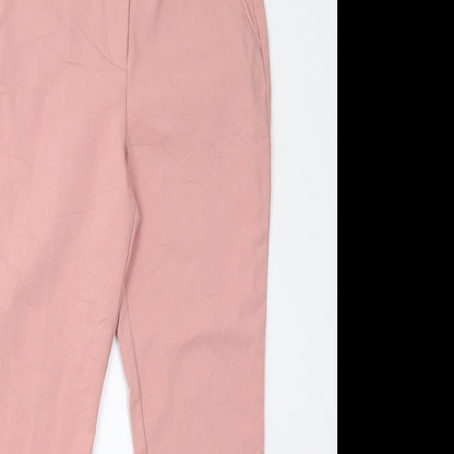 Womens UK Size 10 Preworn Regular Fit  Pink Trousers