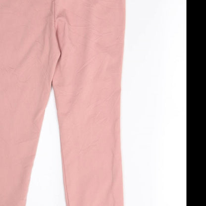Womens UK Size 10 Preworn Regular Fit  Pink Trousers