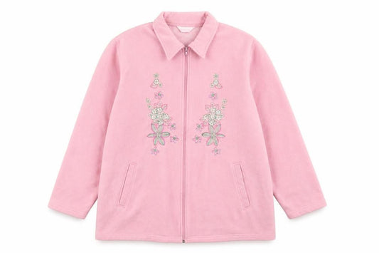 Womens UK Size 16 Casual Comfort Pink Jacket