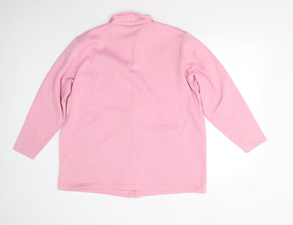 Womens UK Size 16 Casual Comfort Pink Jacket