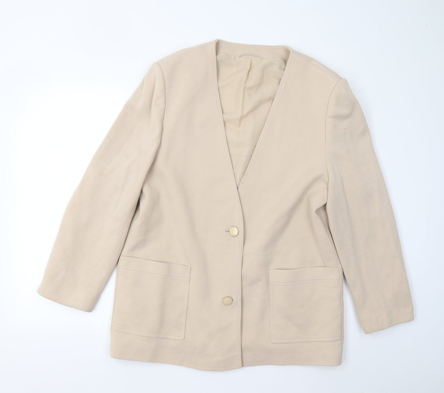 Karpelle Womens Beige   Jacket  Size 16