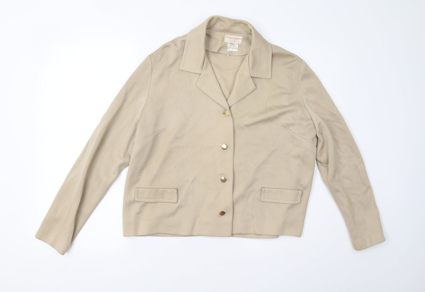 Chavasot Womens Beige   Jacket  Size 12