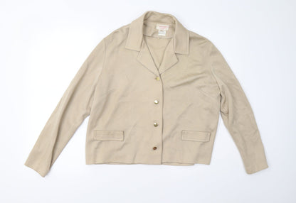 Chavasot Womens Beige   Jacket  Size 12