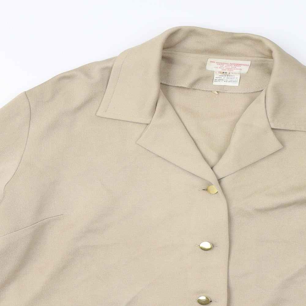 Chavasot Womens Beige   Jacket  Size 12