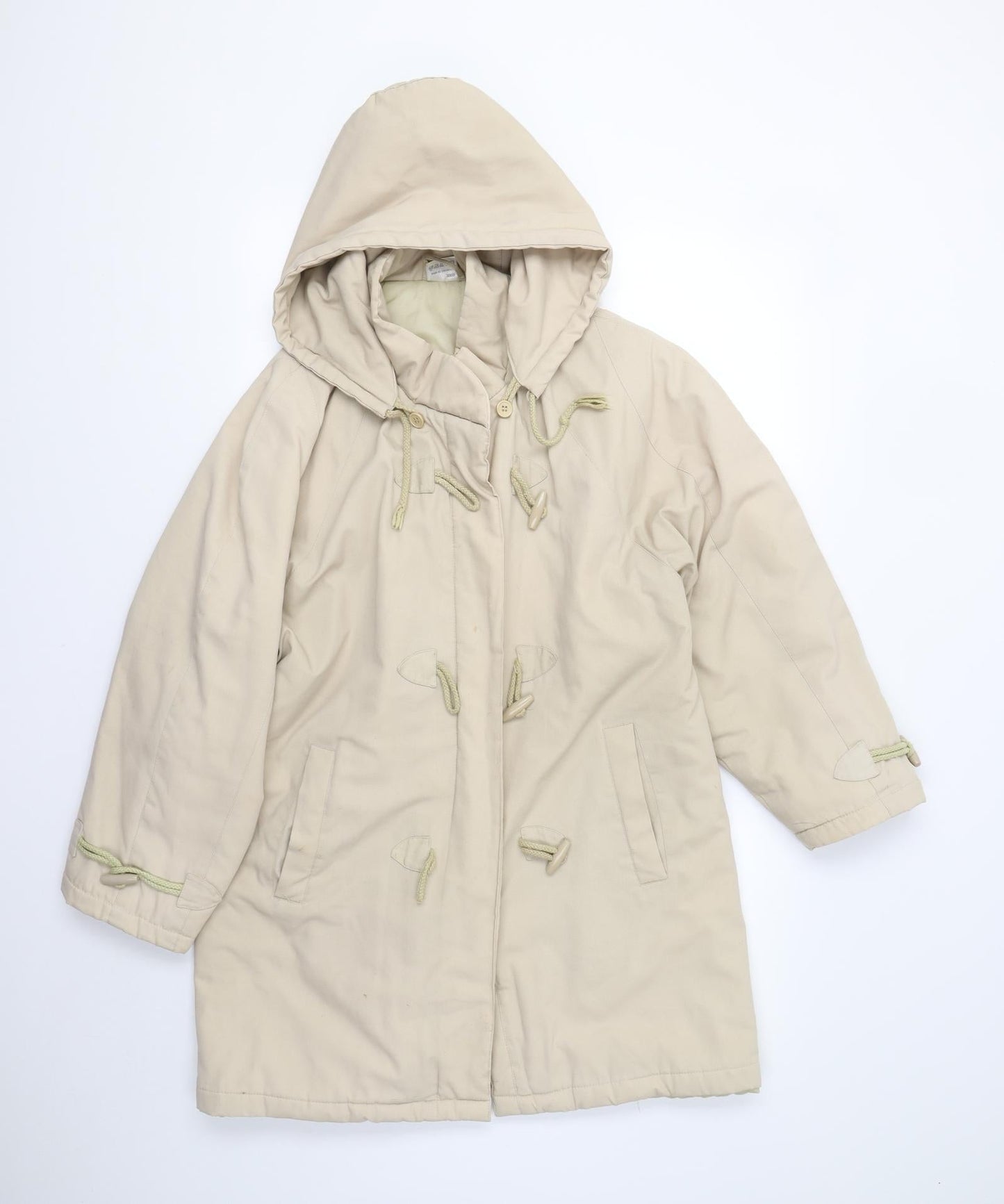 Womens UK Size 14 Preworn Beige Overcoat