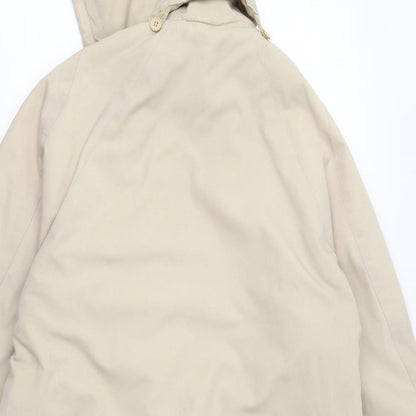 Womens UK Size 14 Preworn Beige Overcoat