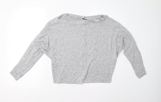 Womens UK Size M River Island Grey Pullover Jumper