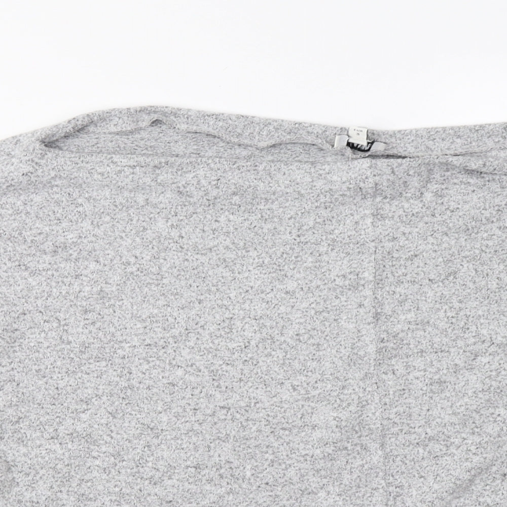 Womens UK Size M River Island Grey Pullover Jumper