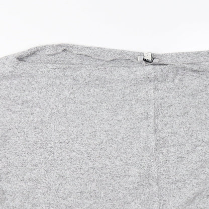 Womens UK Size M River Island Grey Pullover Jumper