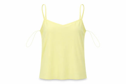 Front view of Atmosphere women’s yellow camisole t-shirt, size UK 10