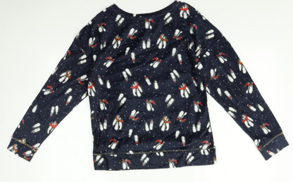 Marks and Spencer Womens Multicoloured    Pyjama Top Size S  - Christmas
