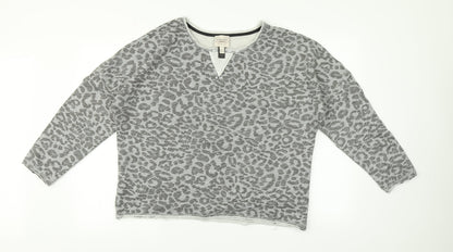 Womens UK Size 12 Mango Grey  T-Shirt