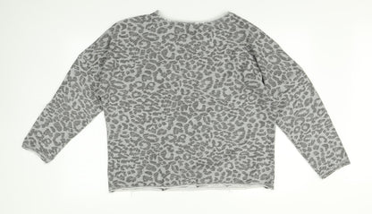 Womens UK Size 12 Mango Grey  T-Shirt