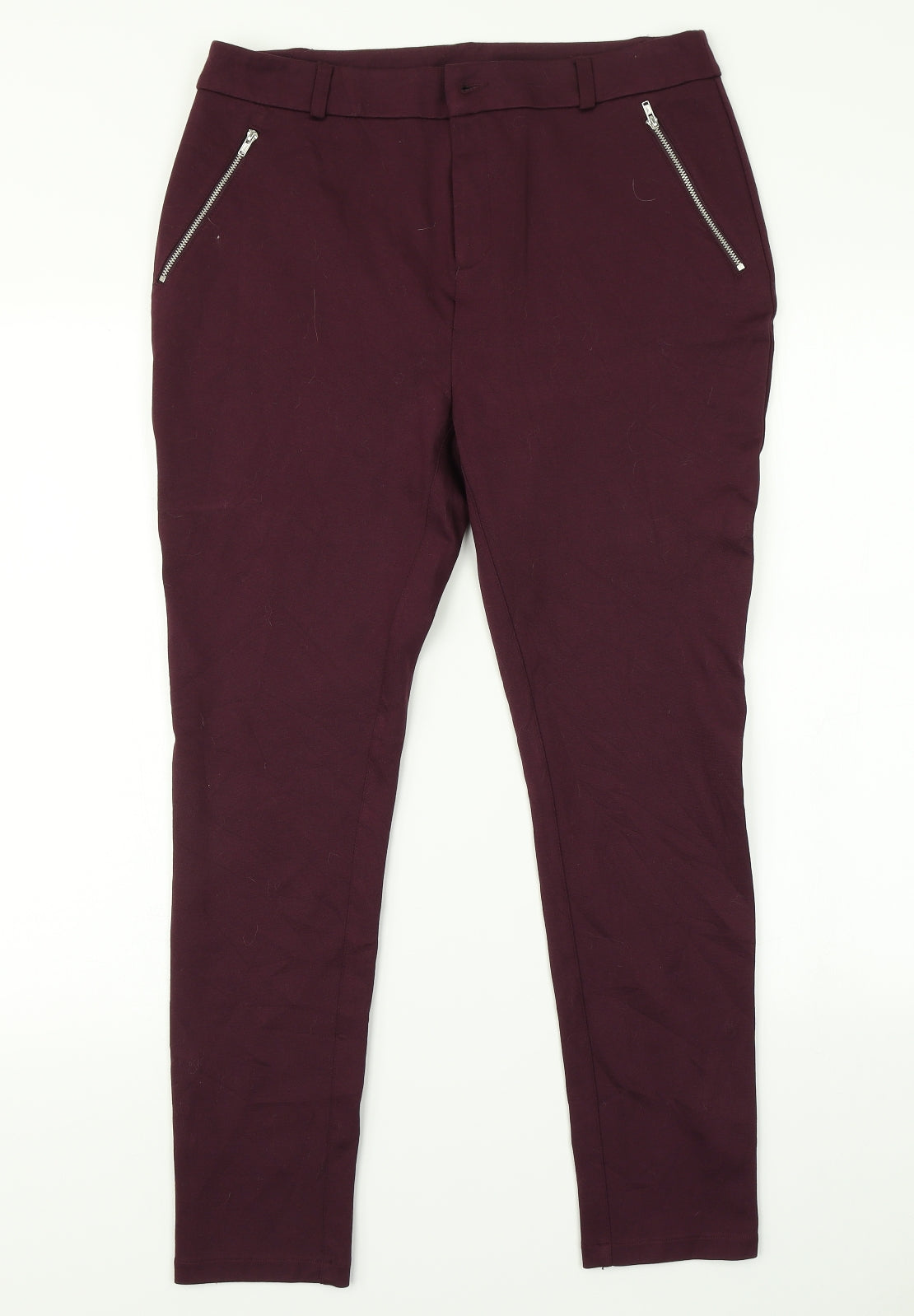 Womens UK Size 14 Capsule Regular Fit  Purple Trousers