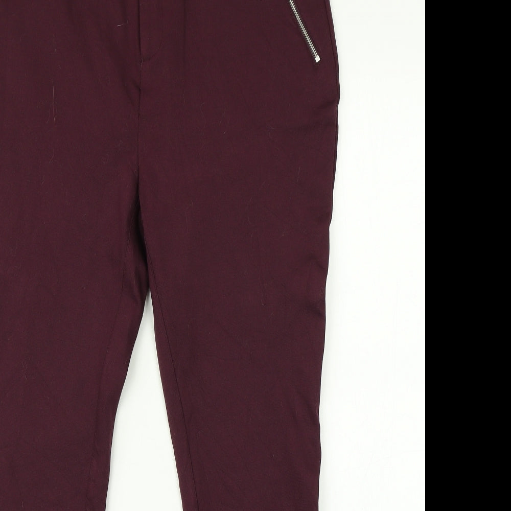 Womens UK Size 14 Capsule Regular Fit  Purple Trousers