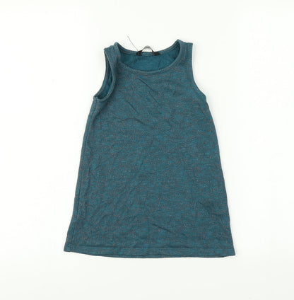 George Girls Blue   T-Shirt Dress  Size 2-3 Years