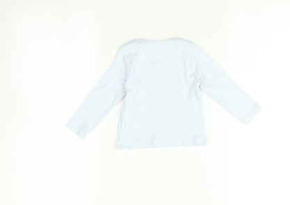 M&Co  Blue   Basic T-Shirt Size 3-6 Months  - Little brother