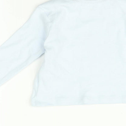 M&Co  Blue   Basic T-Shirt Size 3-6 Months  - Little brother
