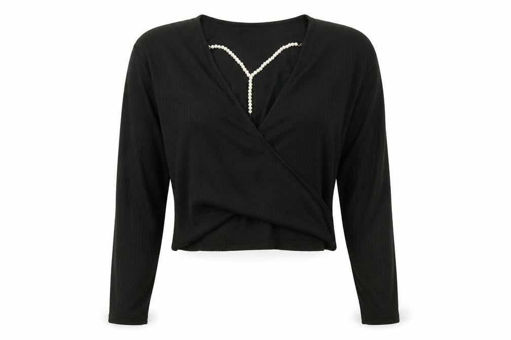 Womens UK Size L SheIn Black Basic T-Shirt