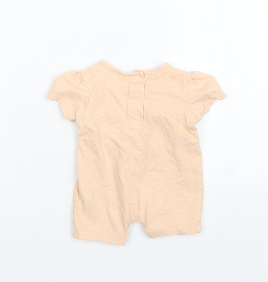 Marks and Spencer Girls Orange   Coverall Outfit/Set Size 0-3 Months