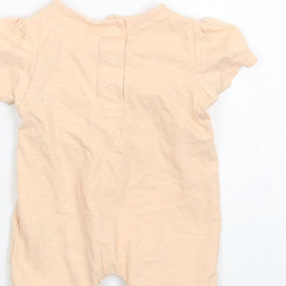 Marks and Spencer Girls Orange   Coverall Outfit/Set Size 0-3 Months