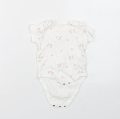 NEXT Girls White Geometric  Babygrow One-Piece Size 3-6 Months