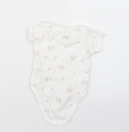NEXT Girls White Geometric  Babygrow One-Piece Size 3-6 Months