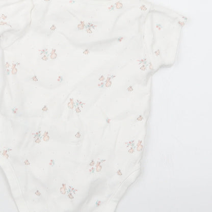 NEXT Girls White Geometric  Babygrow One-Piece Size 3-6 Months