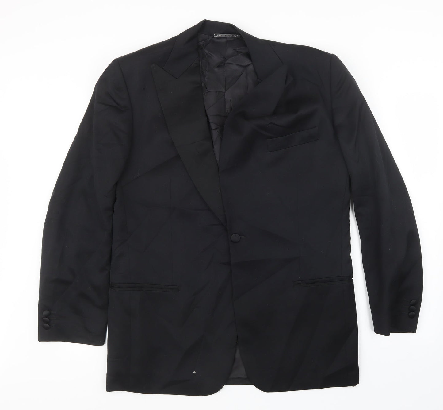 M.V, Mens Black   Jacket Suit Jacket Size 40