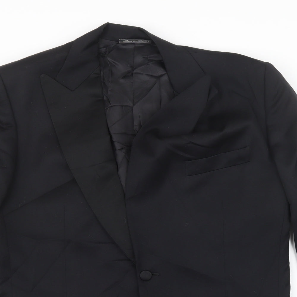 M.V, Mens Black   Jacket Suit Jacket Size 40