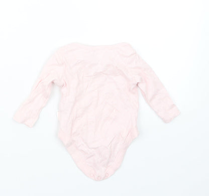 F&F Girls Pink Polka Dot  Babygrow One-Piece Size 0-3 Months