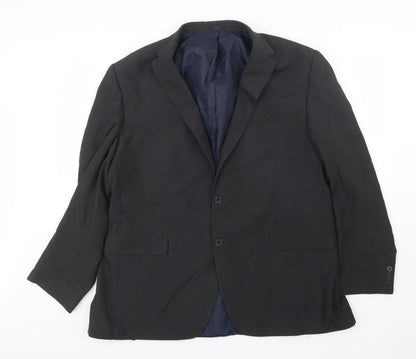 Mens UK Size 42 Debenhams Regular Black Suit Jacket