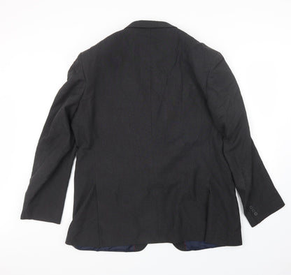 Mens UK Size 42 Debenhams Regular Black Suit Jacket
