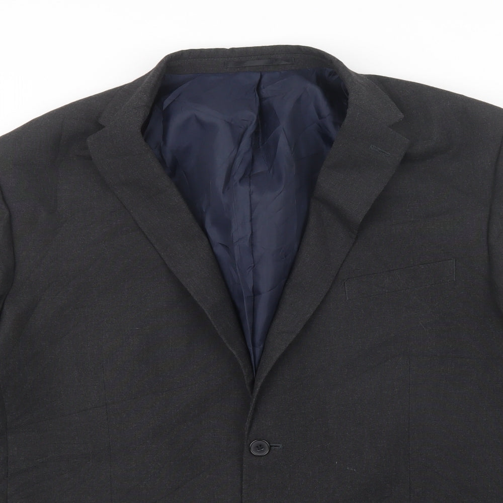 Mens UK Size 42 Debenhams Regular Black Suit Jacket