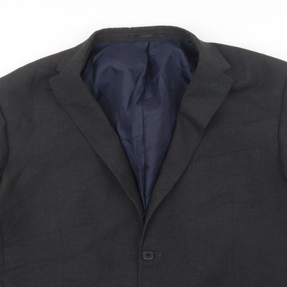 Mens UK Size 42 Debenhams Regular Black Suit Jacket