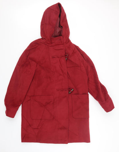 Womens UK Size 12 Marks and Spencer Red Pea Coat