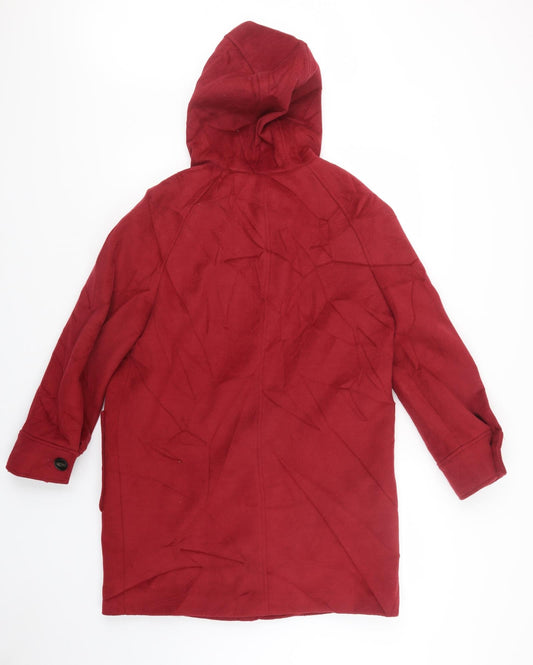 Womens UK Size 12 Marks and Spencer Red Pea Coat