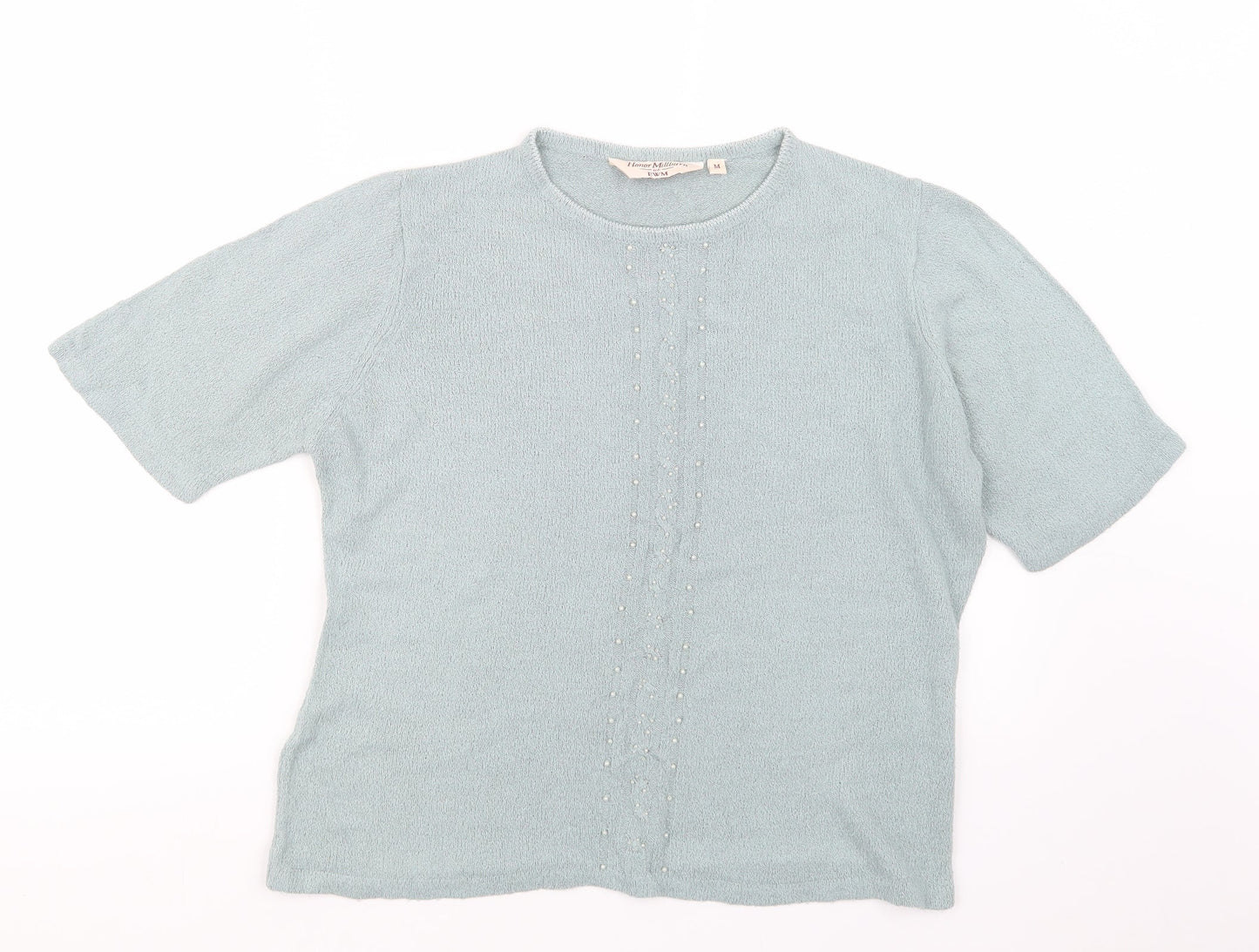 EWM Womens Green  Knit Pullover Jumper Size M