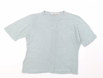 EWM Womens Green  Knit Pullover Jumper Size M