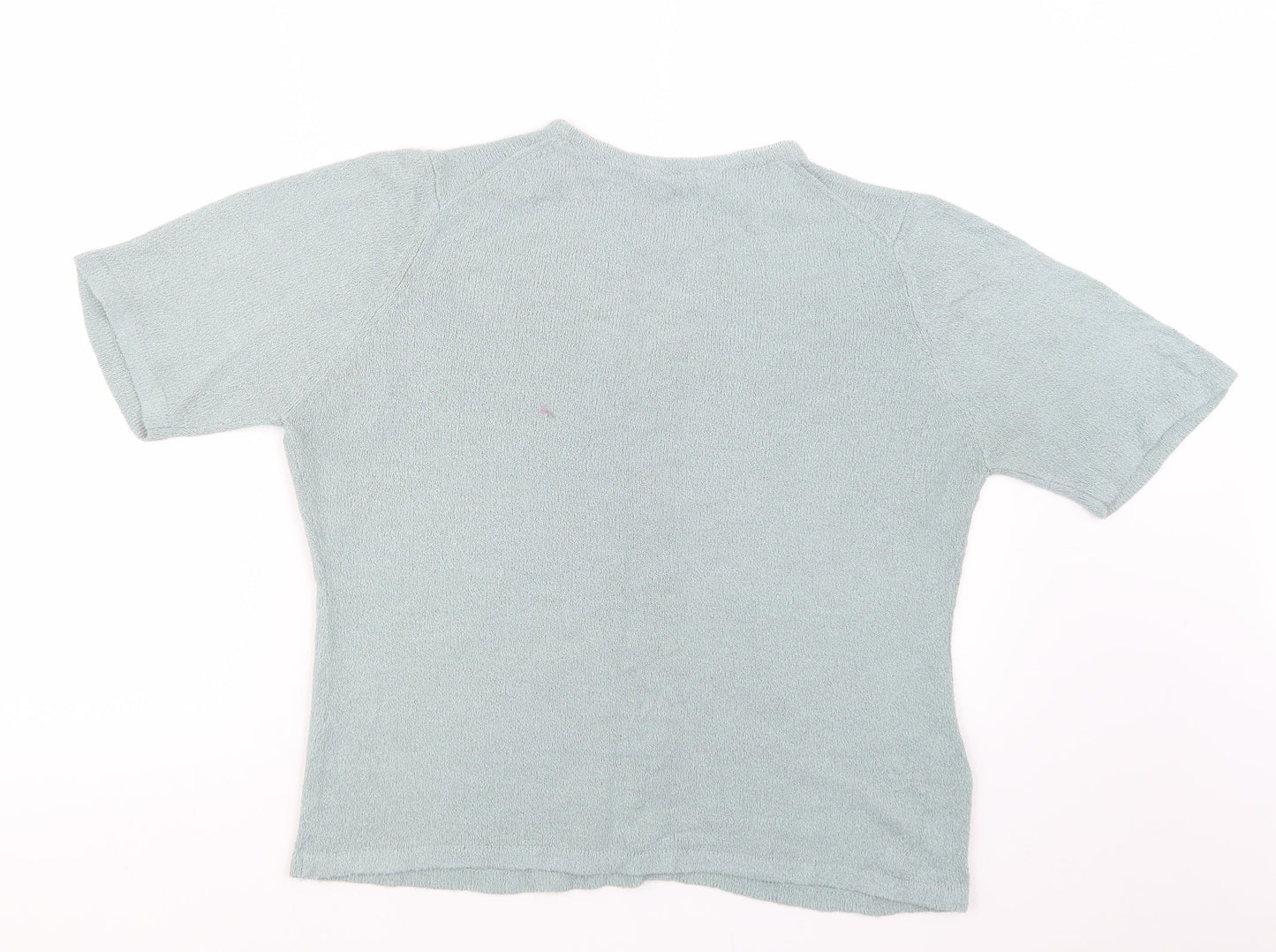 EWM Womens Green  Knit Pullover Jumper Size M